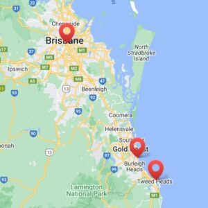 Japanese-Acupuncture-Gold-Coast-Locations on a map